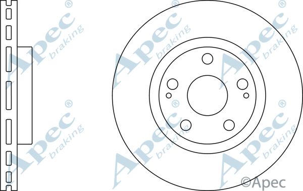 APEC BRAKING stabdžių diskas DSK2513